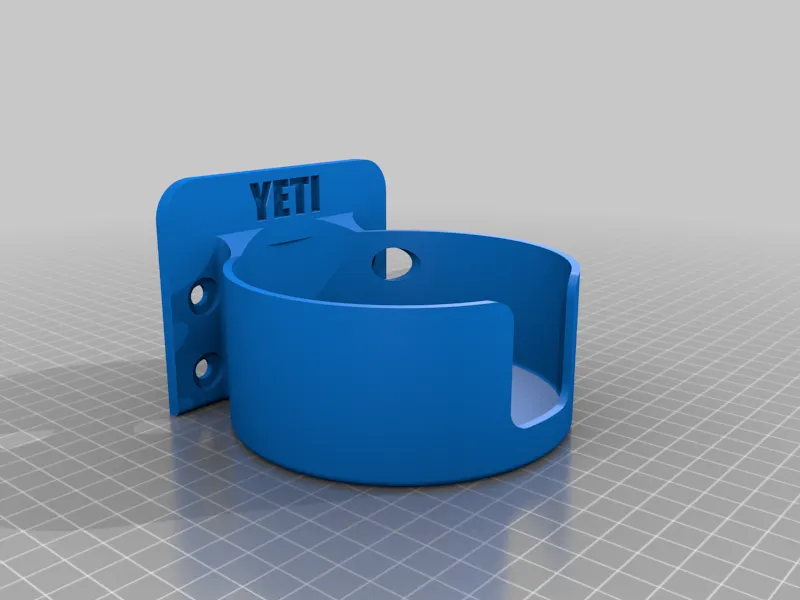Yeti coffee mug pegboard holder by Nerd Alert 3D Labs Download