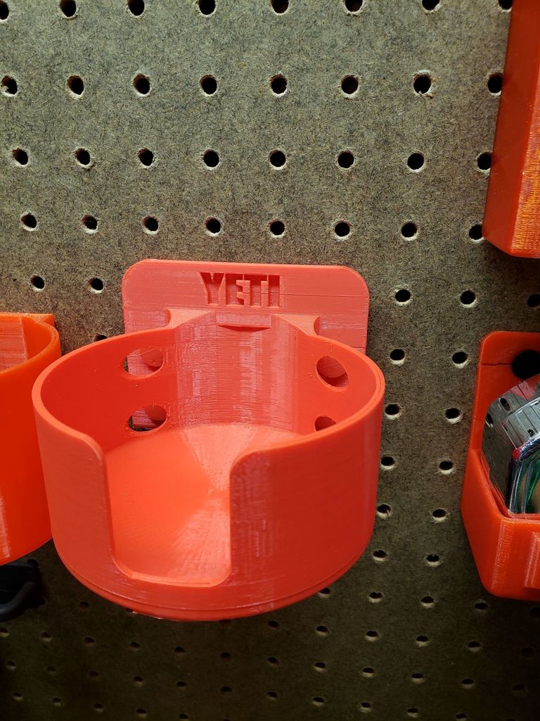 Yeti coffee mug pegboard holder by Nerd Alert 3D Labs Download free