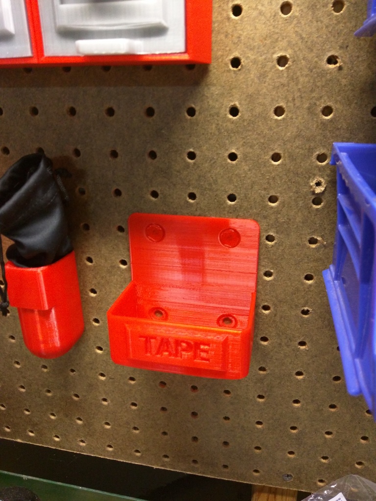 Pegboard Tape Measure Holder by Nerd Alert 3D Labs Download free STL
