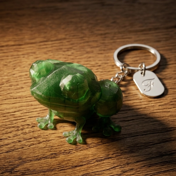 Cute Frog Keychain – Remix Version — miniatura 2