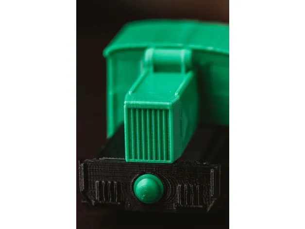 Toy switching engine for Wooden track