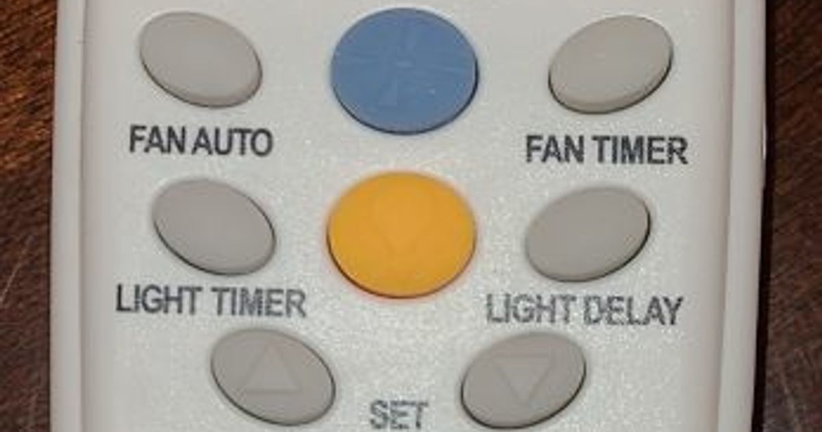 Ceiling Fan Remote Battery Cover KUJ9305 by src Download free STL