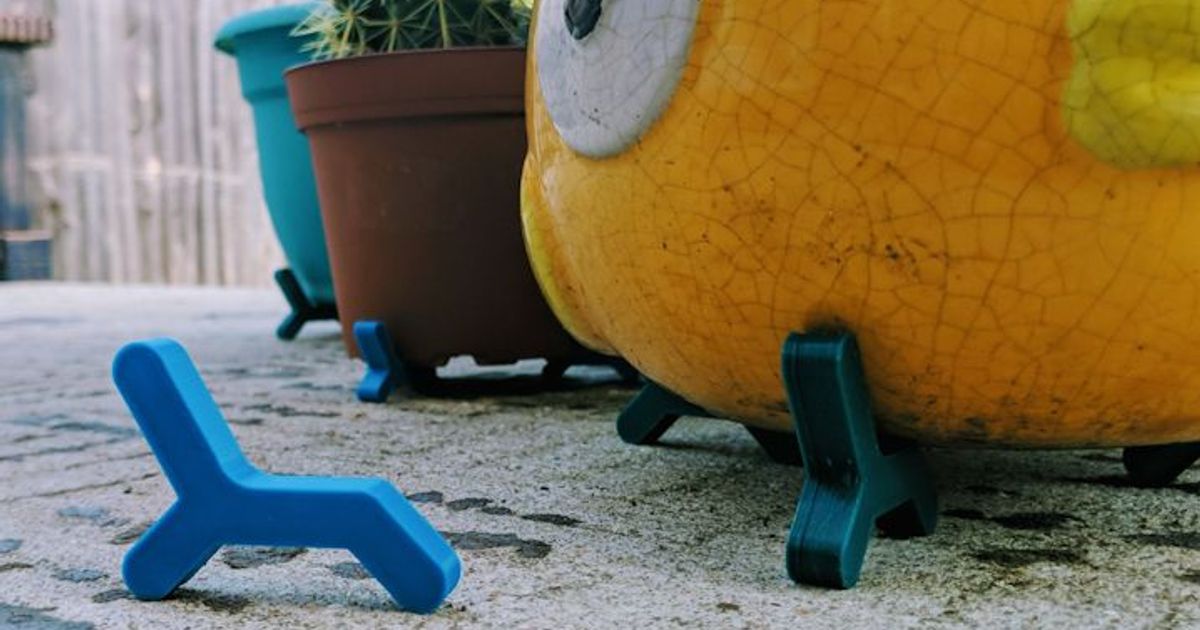 Plant Pot Risers by kowabunga Download free STL model