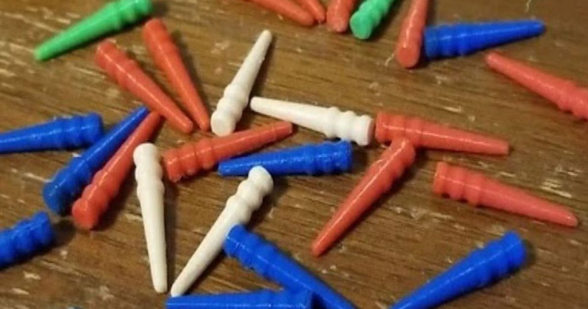 Cribbage Peg (Easy to Print) by liamriddell Download free STL model