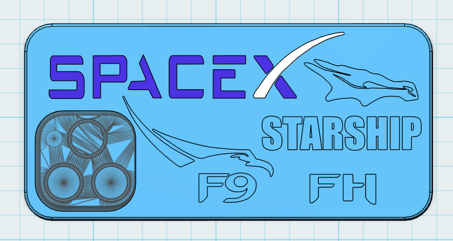 SpaceX iPhone 16 ProMax Case with F9, FH, Dragon, and Starship