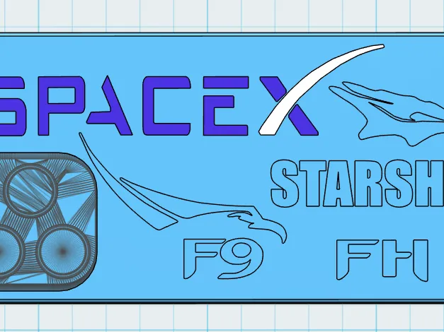 SpaceX iPhone 16 ProMax Case with F9, FH, Dragon, and Starship