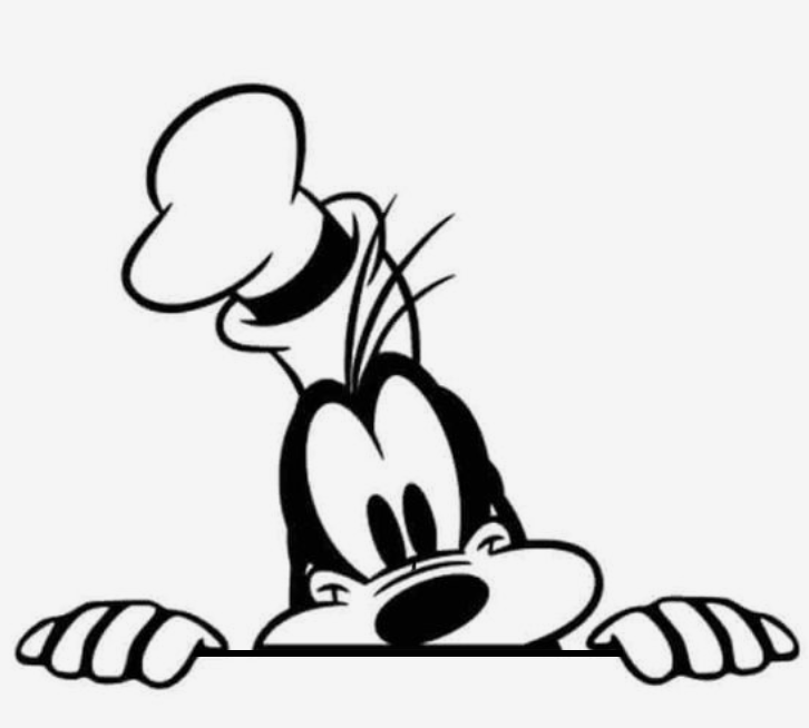 Goofy peeping you