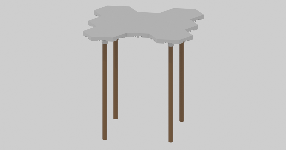 Der modulare tisch by r4lf910 download free stl model printables