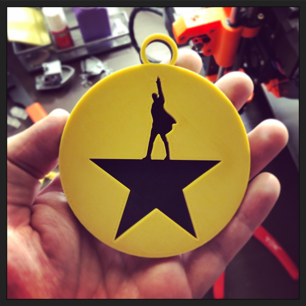 Hamilton Christmas Ornament 
