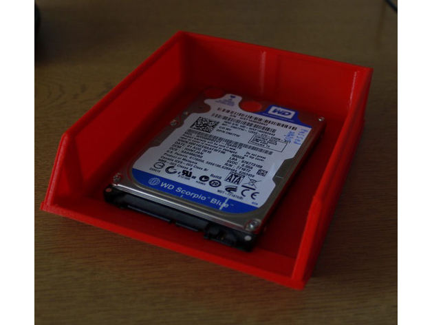 Miniatura 3 do modelo 3D Stackable hard drive storage basket