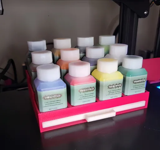 Paint stand with palette drawer