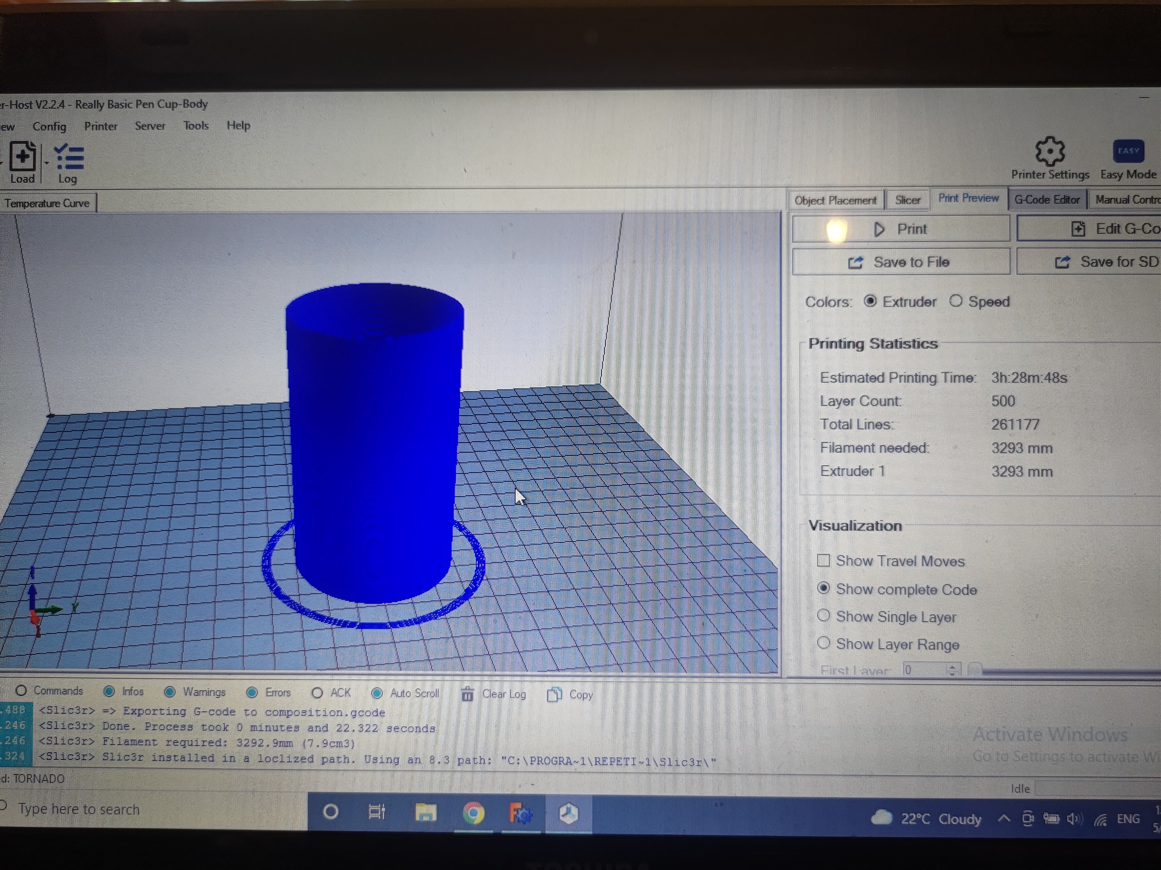 Miniatura 3 do modelo 3D Really Basic Pen Cup