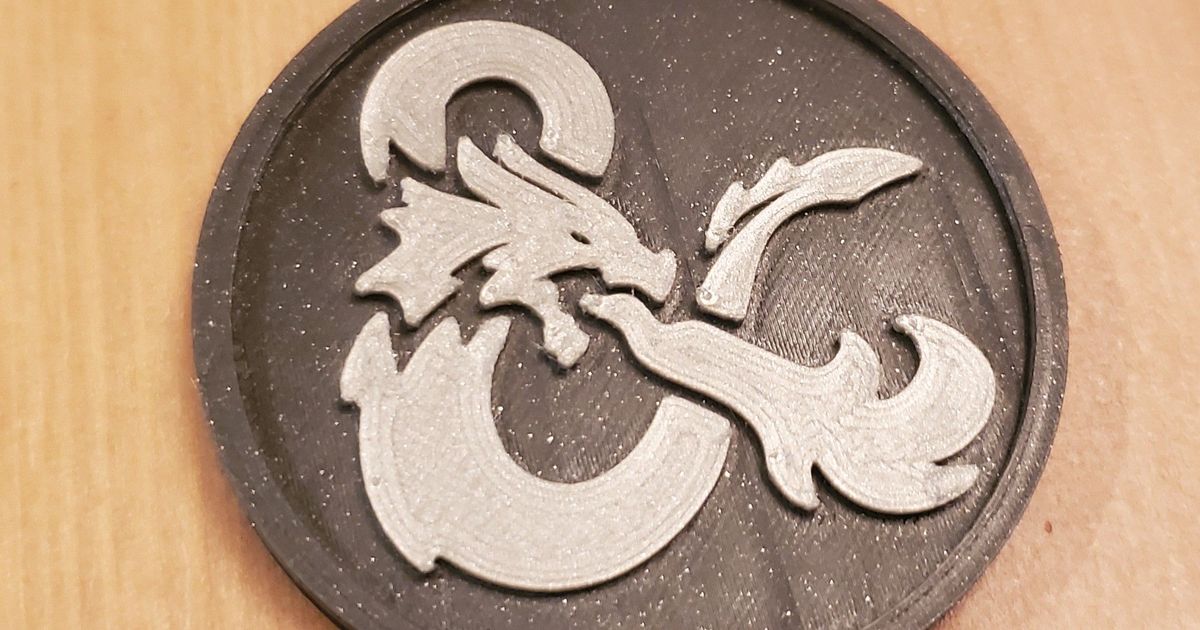 Dungeons and Dragons Coin by KarutaFox | Download free STL model ...