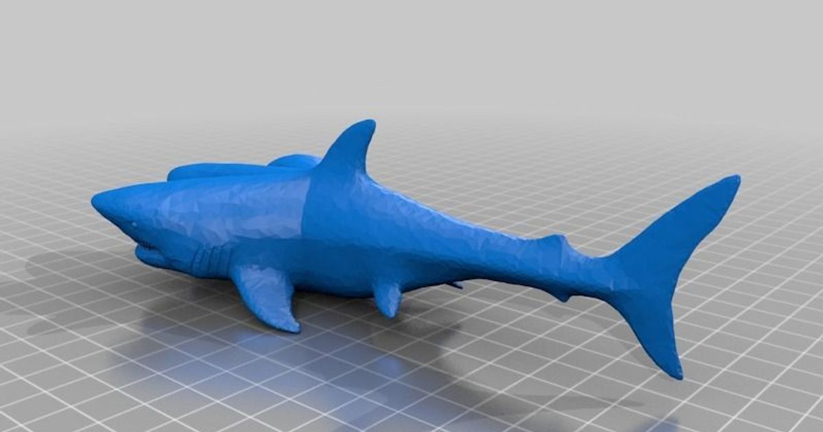 3-headed Great White Shark by Dingoboy | Download free STL model ...