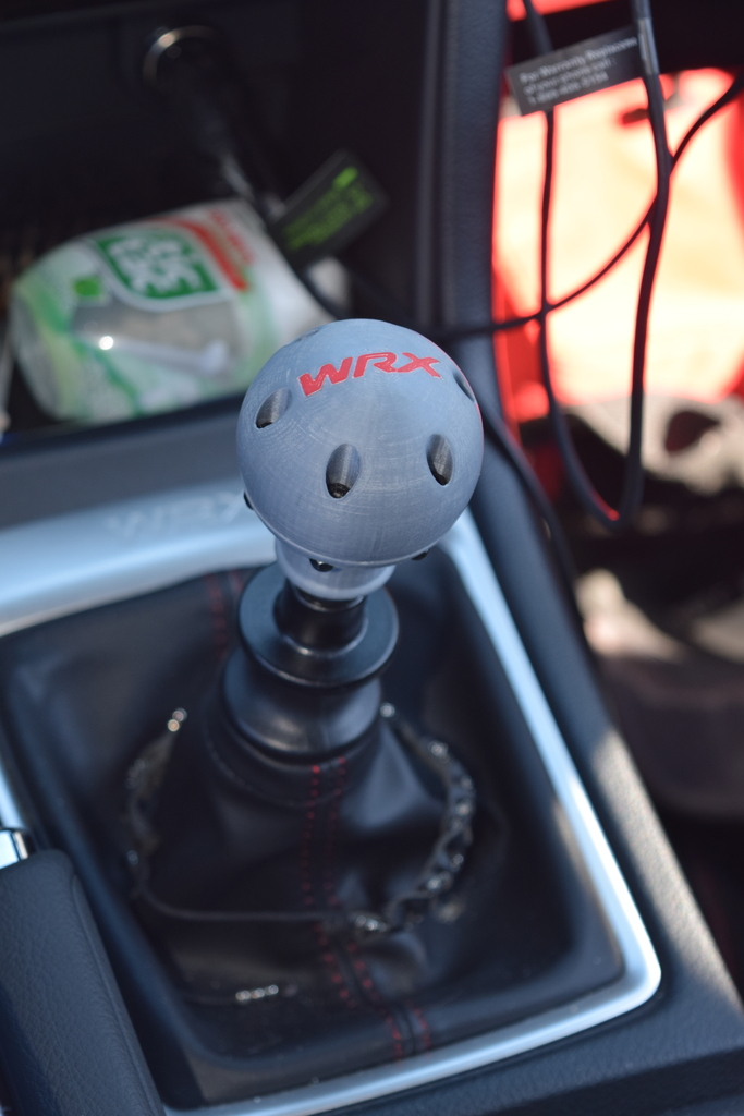 WRX Shift Knob Remixed for Reverse Lockout Shifters by Dingoboy