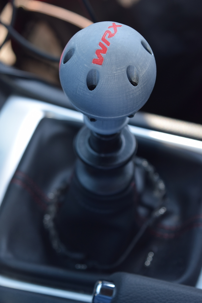 WRX Shift Knob Remixed for Reverse Lockout Shifters by Dingoboy