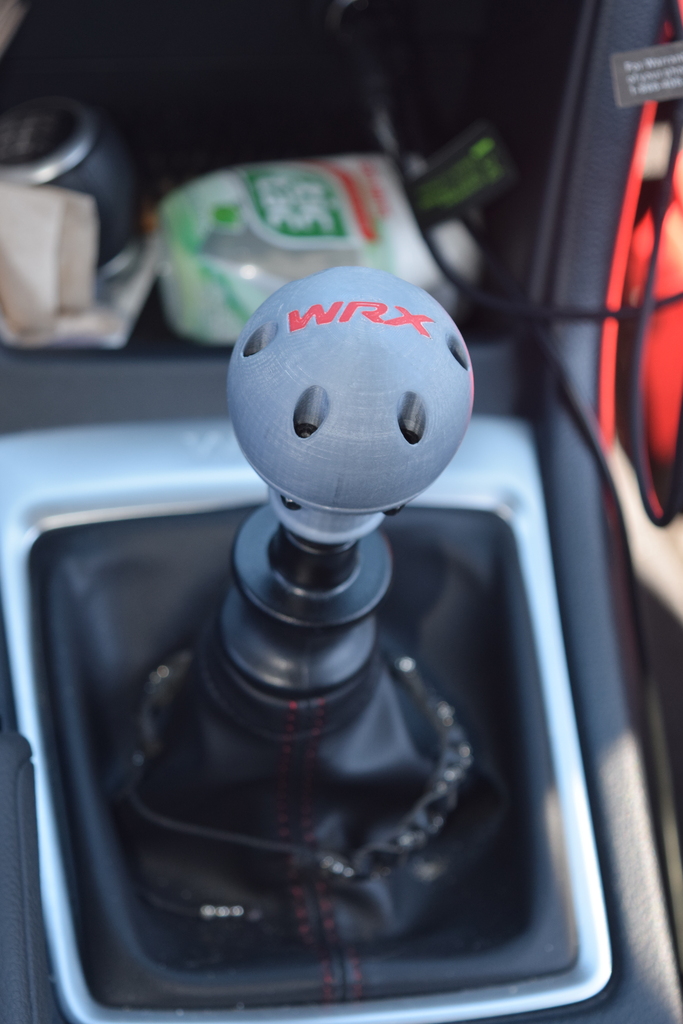 WRX Shift Knob Remixed for Reverse Lockout Shifters by Dingoboy Download free STL model
