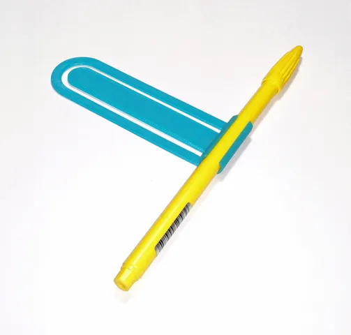 Bookmark with a pen holder