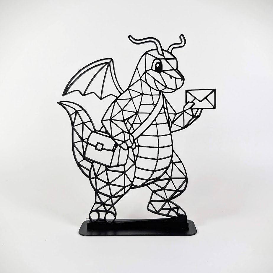 Low Poly Geometric Dragonite
