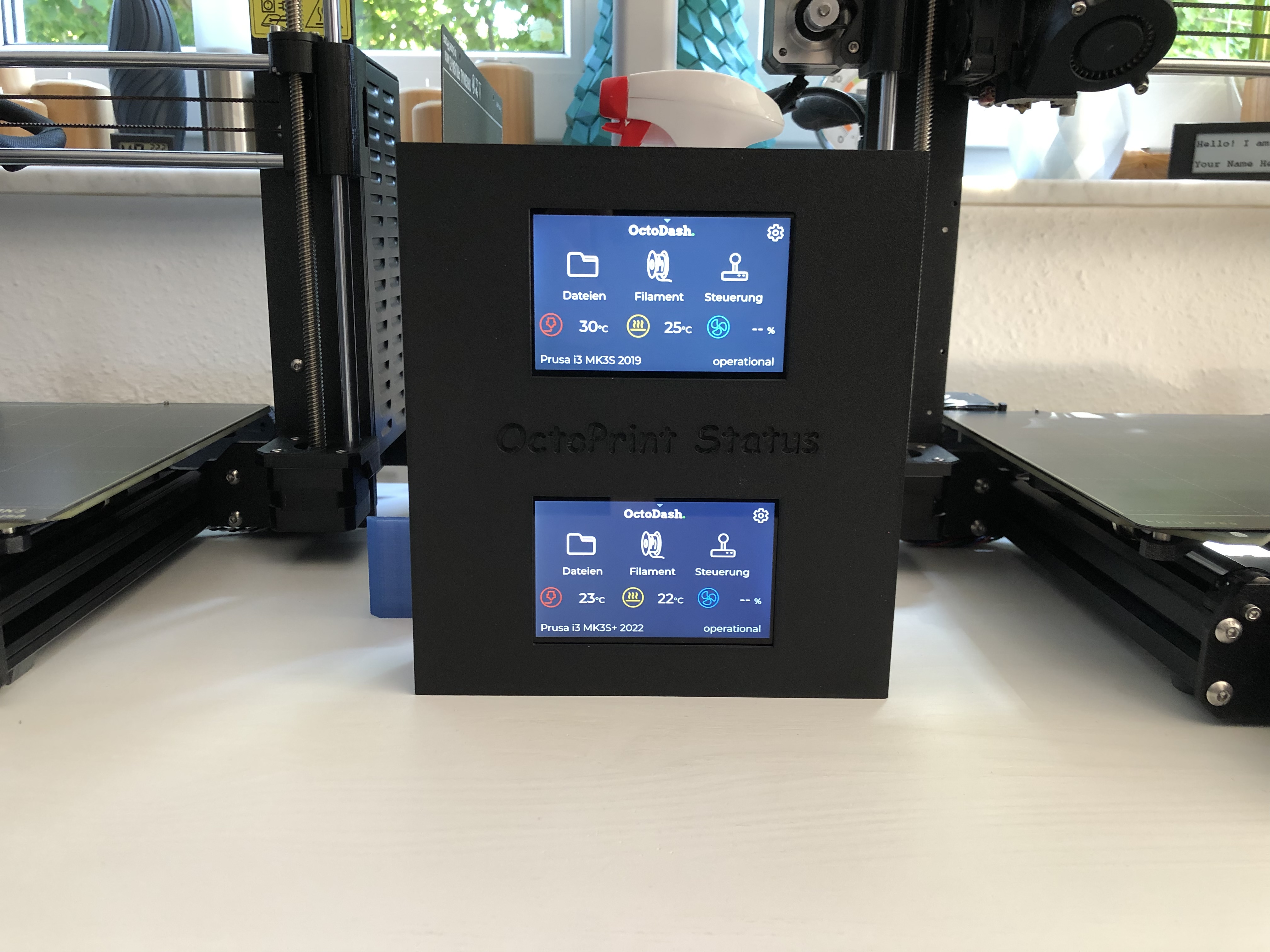 Dual HyperPixel 4.0 display case for OctoPrint / OctoDash