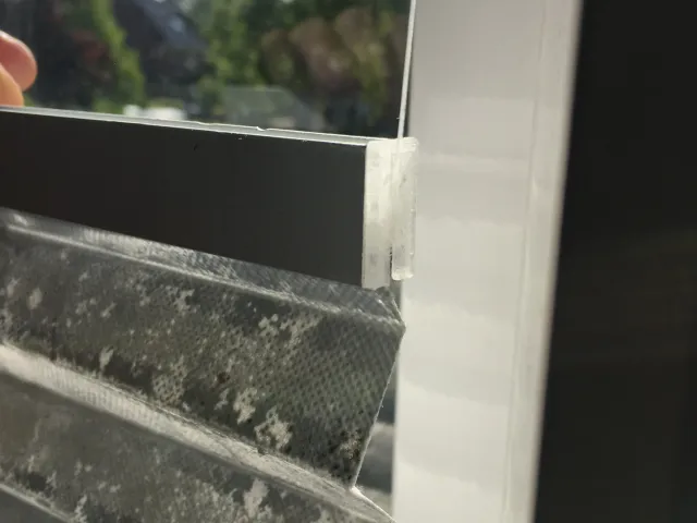 Pleated blind wire guide