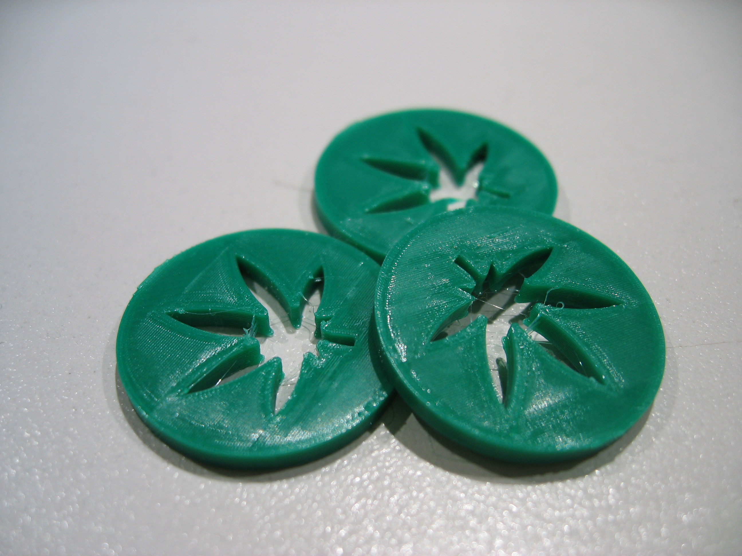 weed shopping cart / trolley coin / token (1€ size)