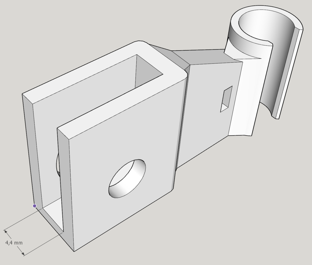 Anycubic Mega-S Hot bed cable holder - 4,4mm