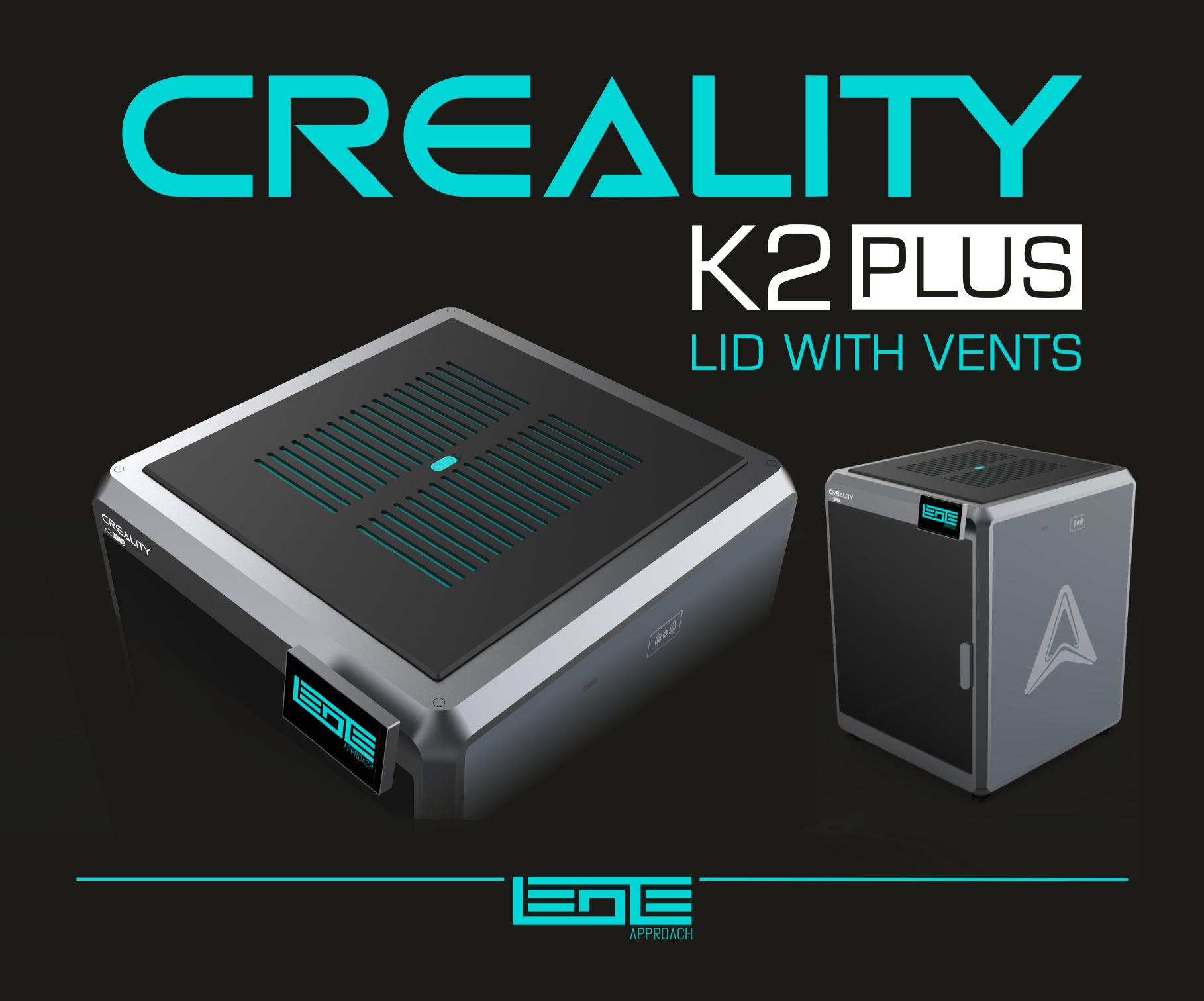 CREALITY K2 PLUS - LID WITH VENTS