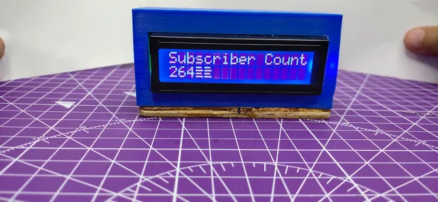 YouTube Subscriber counter with 16*2 LCD and ESP-Files