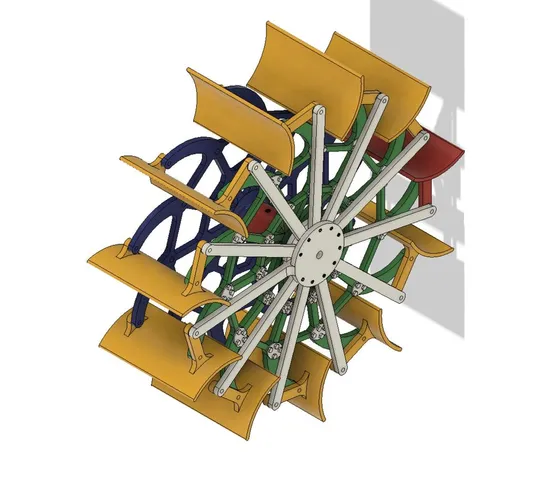 Feathering Paddlewheel