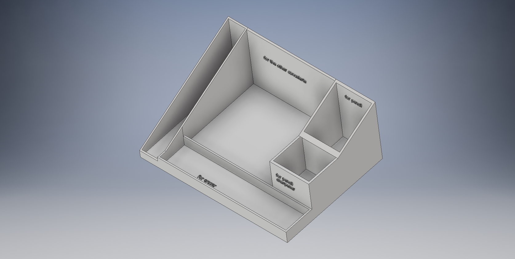 multi-compartment pen holder