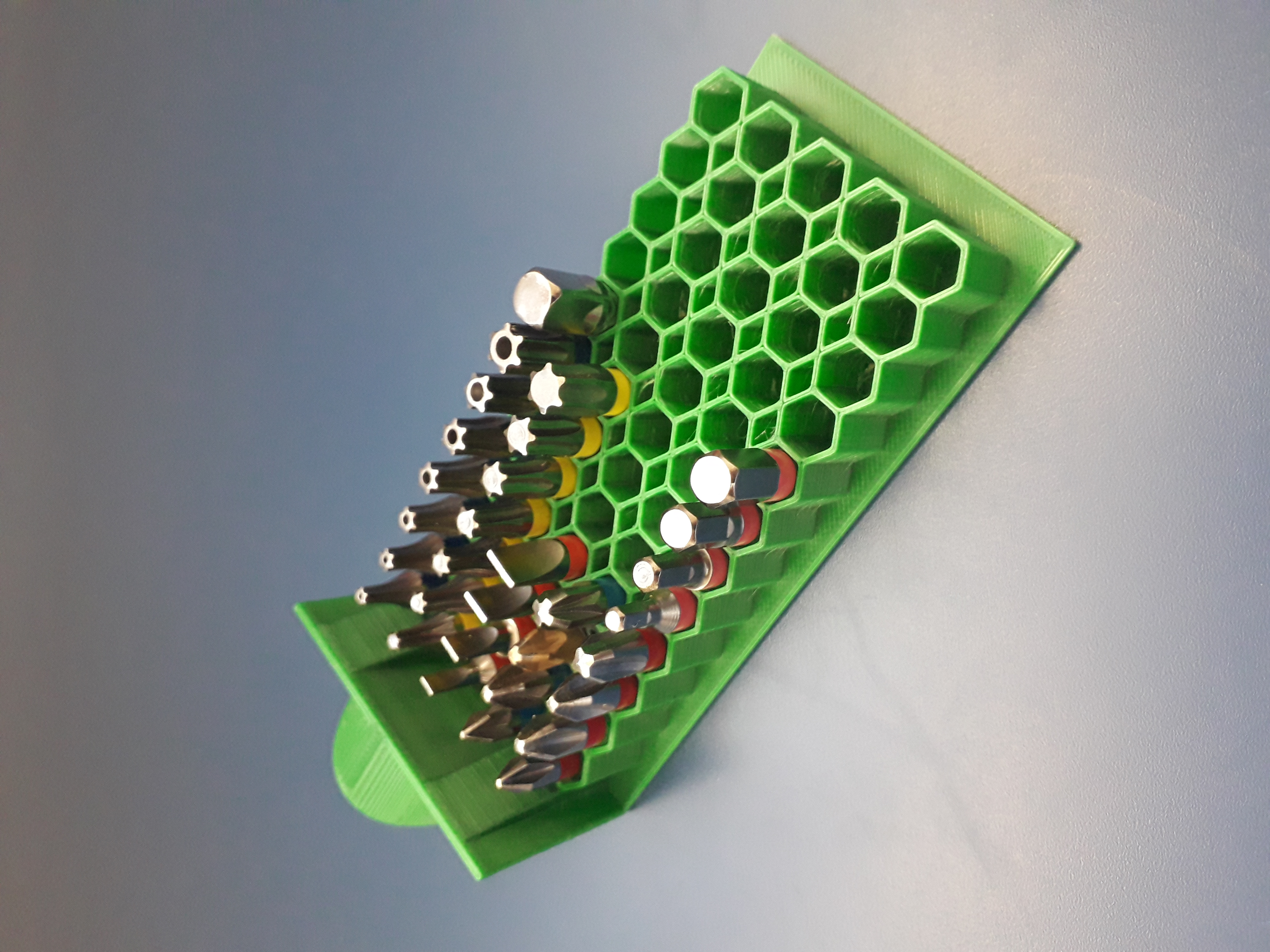 Miniatura 16 do modelo 3D Hex bit storage box