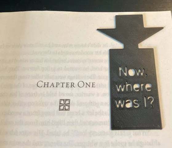 Now, Where Was I? Bookmark