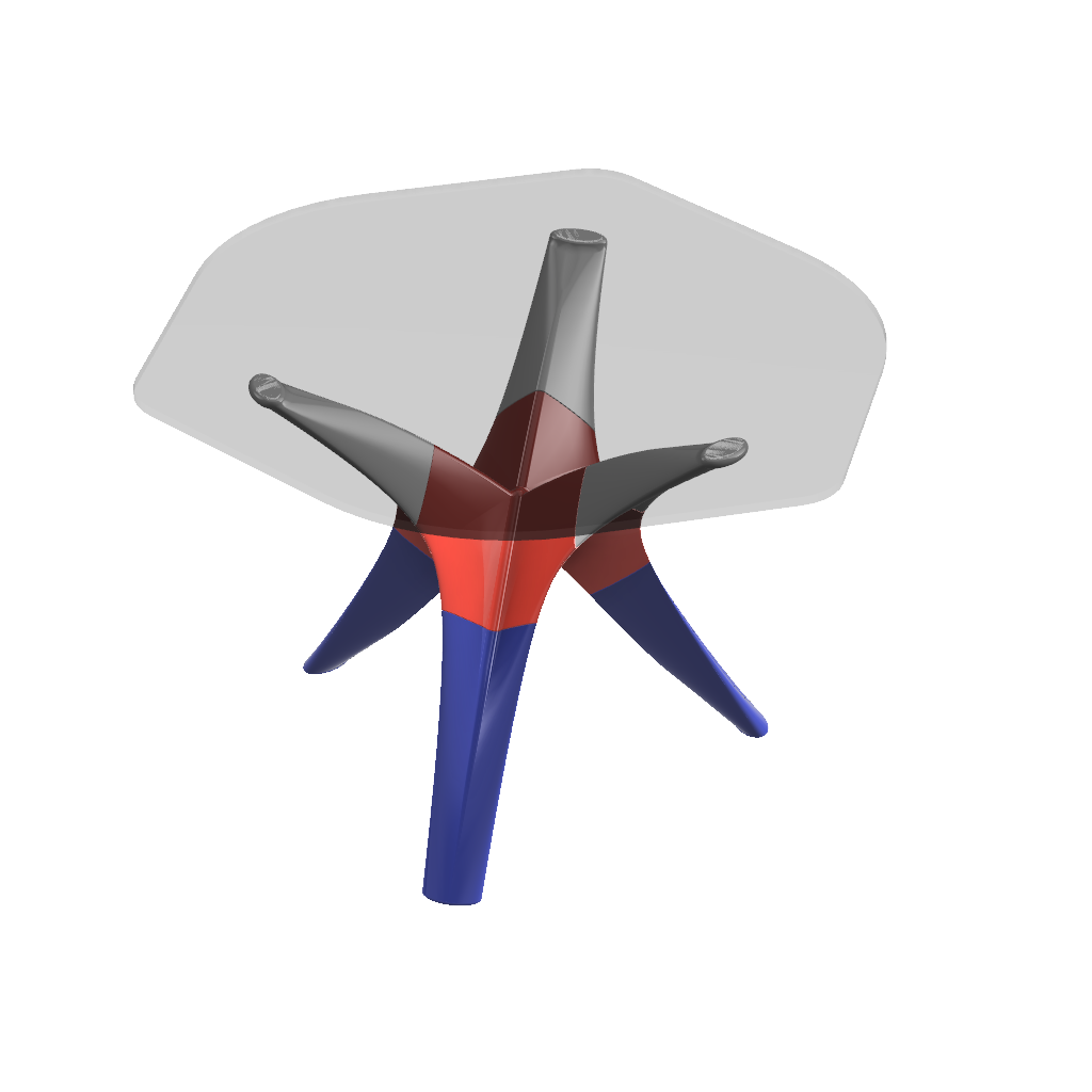 Miniatura 3 do modelo 3D Hyperbolic Coffee Table