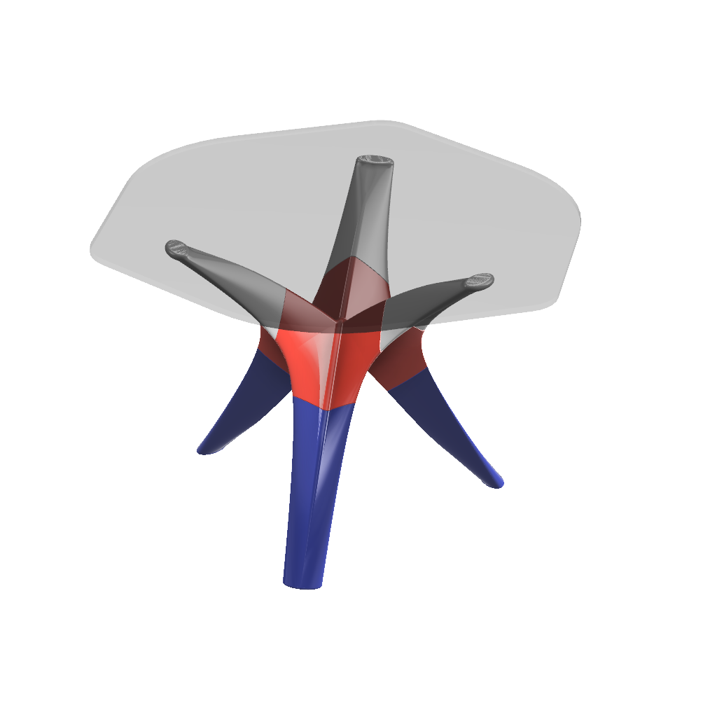 Miniatura 4 do modelo 3D Hyperbolic Coffee Table