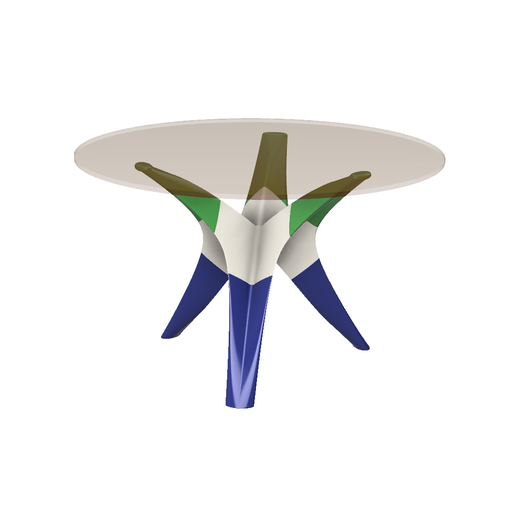 Miniatura 6 do modelo 3D Hyperbolic Coffee Table