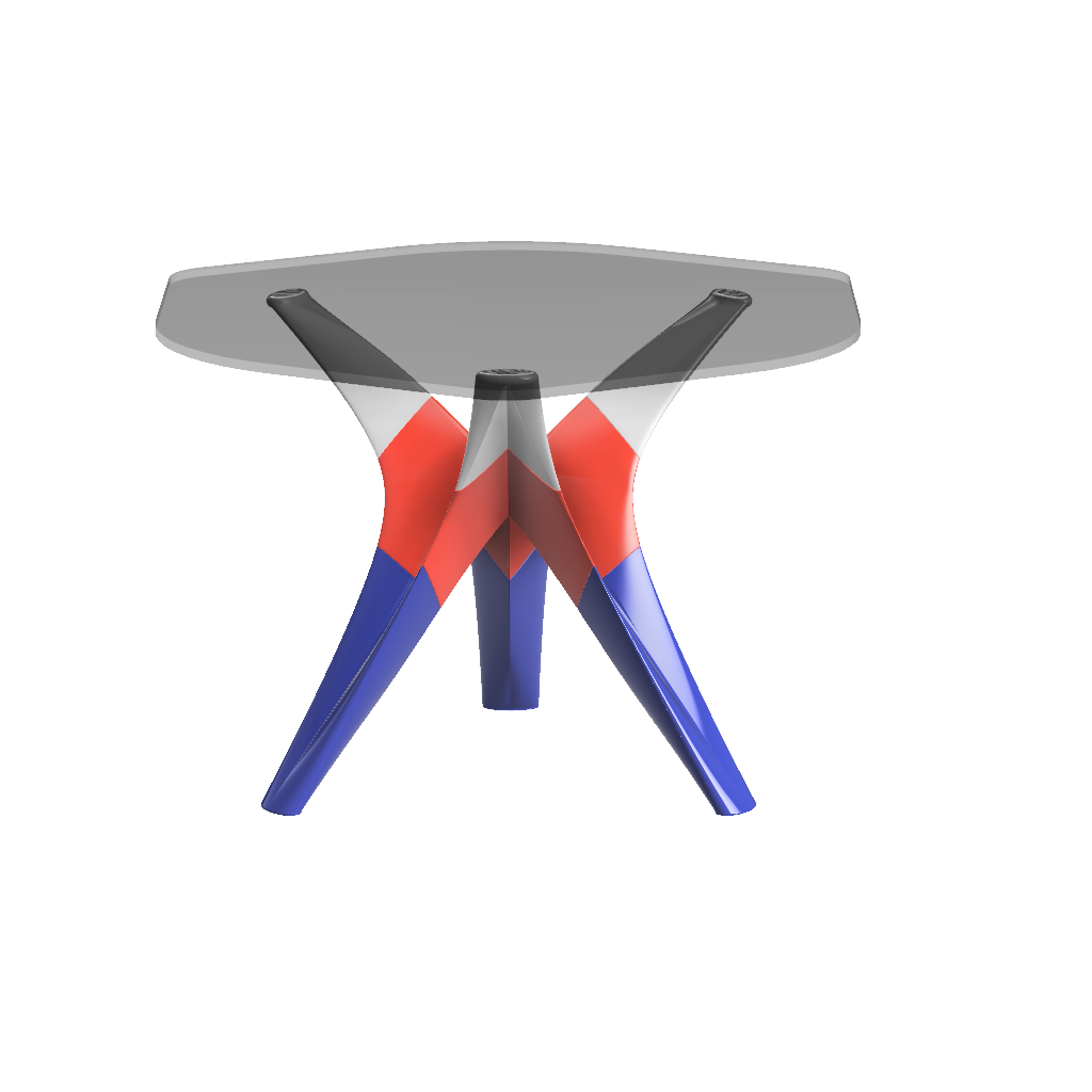 Miniatura 7 do modelo 3D Hyperbolic Coffee Table