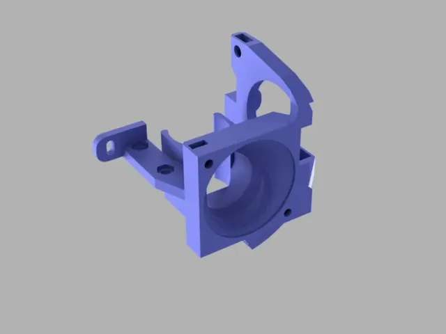 Tronxy X5S Stock extruder cooler mount with BLTouch mount