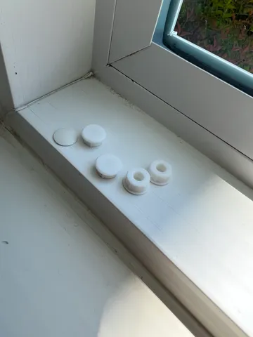 Window screw hole covers