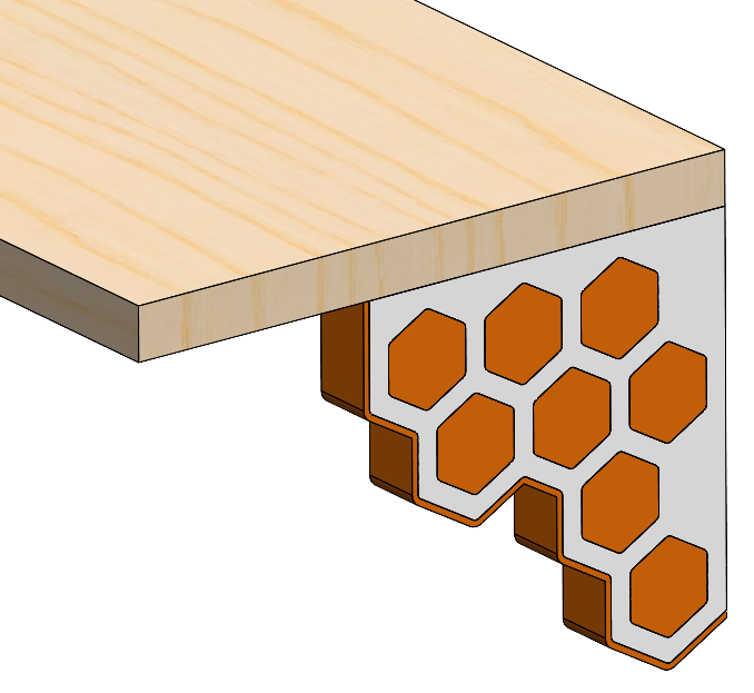 Hex Shelf Brackets Dual Color