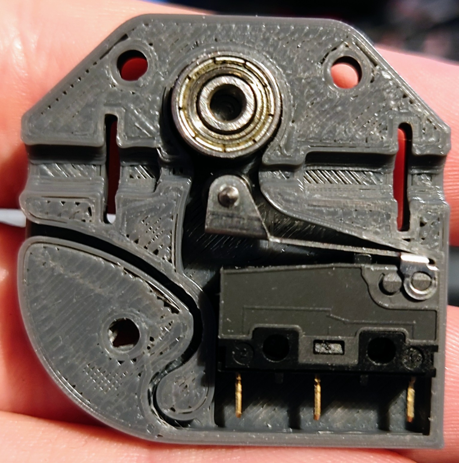 filament sensor with bearing