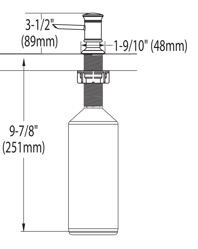Under Sink Soap Dispenser Bottle by cryptkicker Download free STL