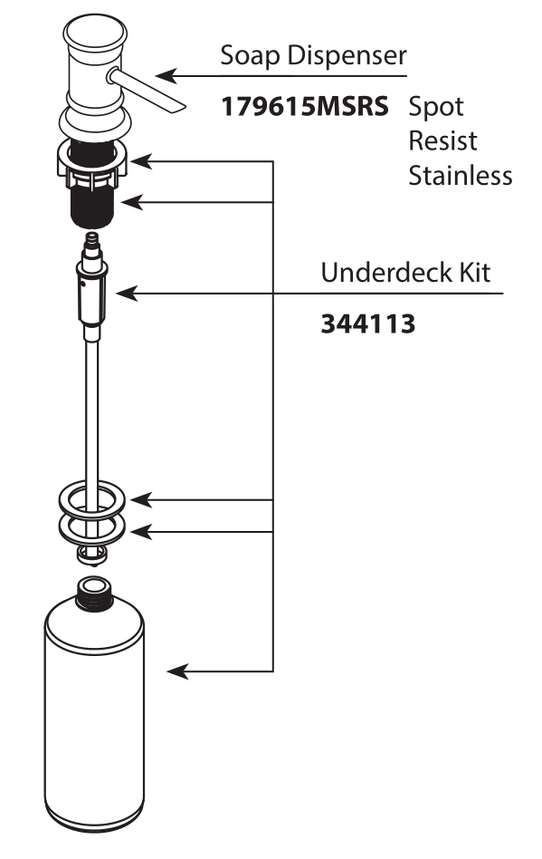 Under Sink Soap Dispenser Bottle by cryptkicker Download free STL