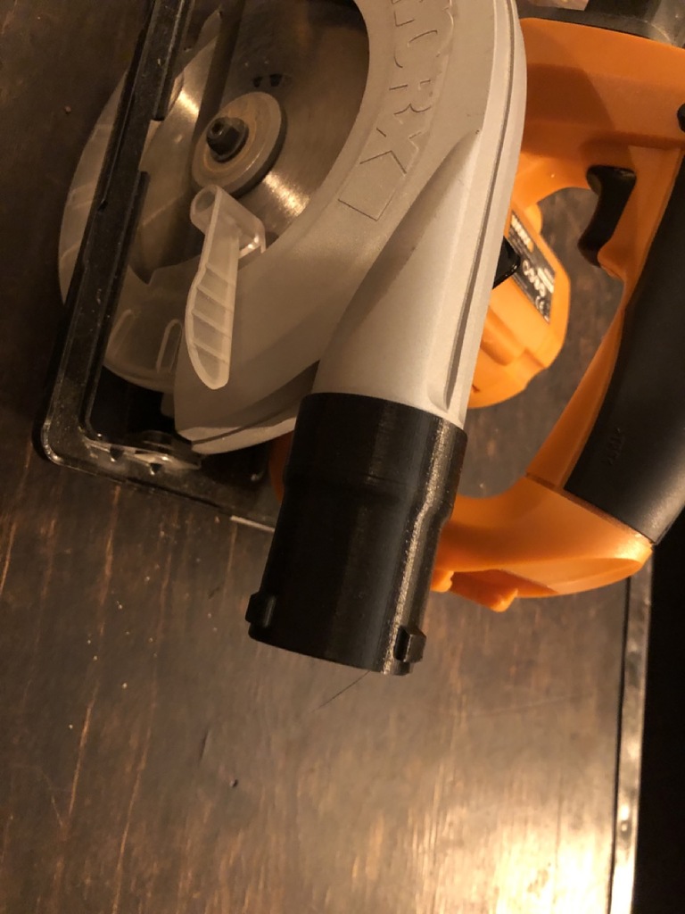 Worx circular hand saw osVAC adapter by Jens83 Download free STL