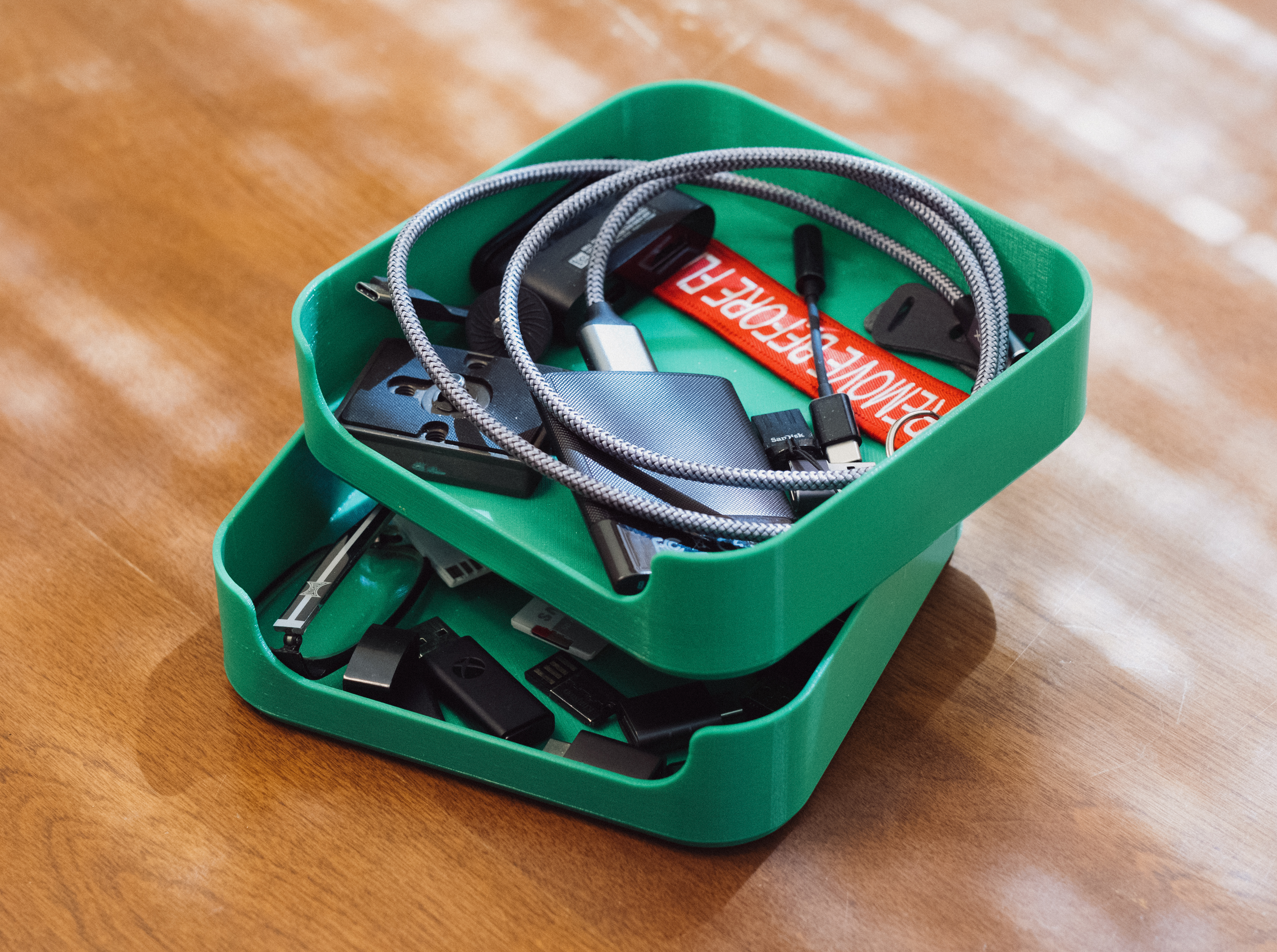 Desk Cozy - Stackable tray for your desktop dodads and thingamabobs