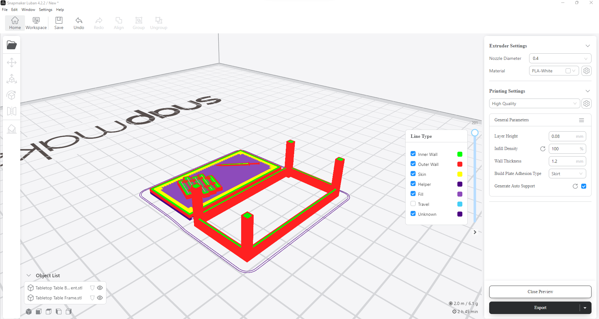 Miniatura 2 do modelo 3D Tabletop Table with Basic Equipment: A Simple, Basic Table for Your Favorite RPGs