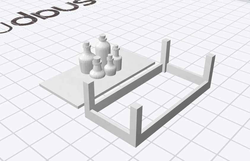 Tabletop Table with Bottles: A Simple, Basic Table for Your Favorite RPGs