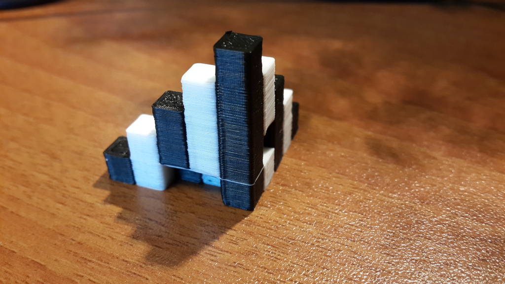 Bicolor Calibration Cube Steps (Customizer) by mbasov Download free