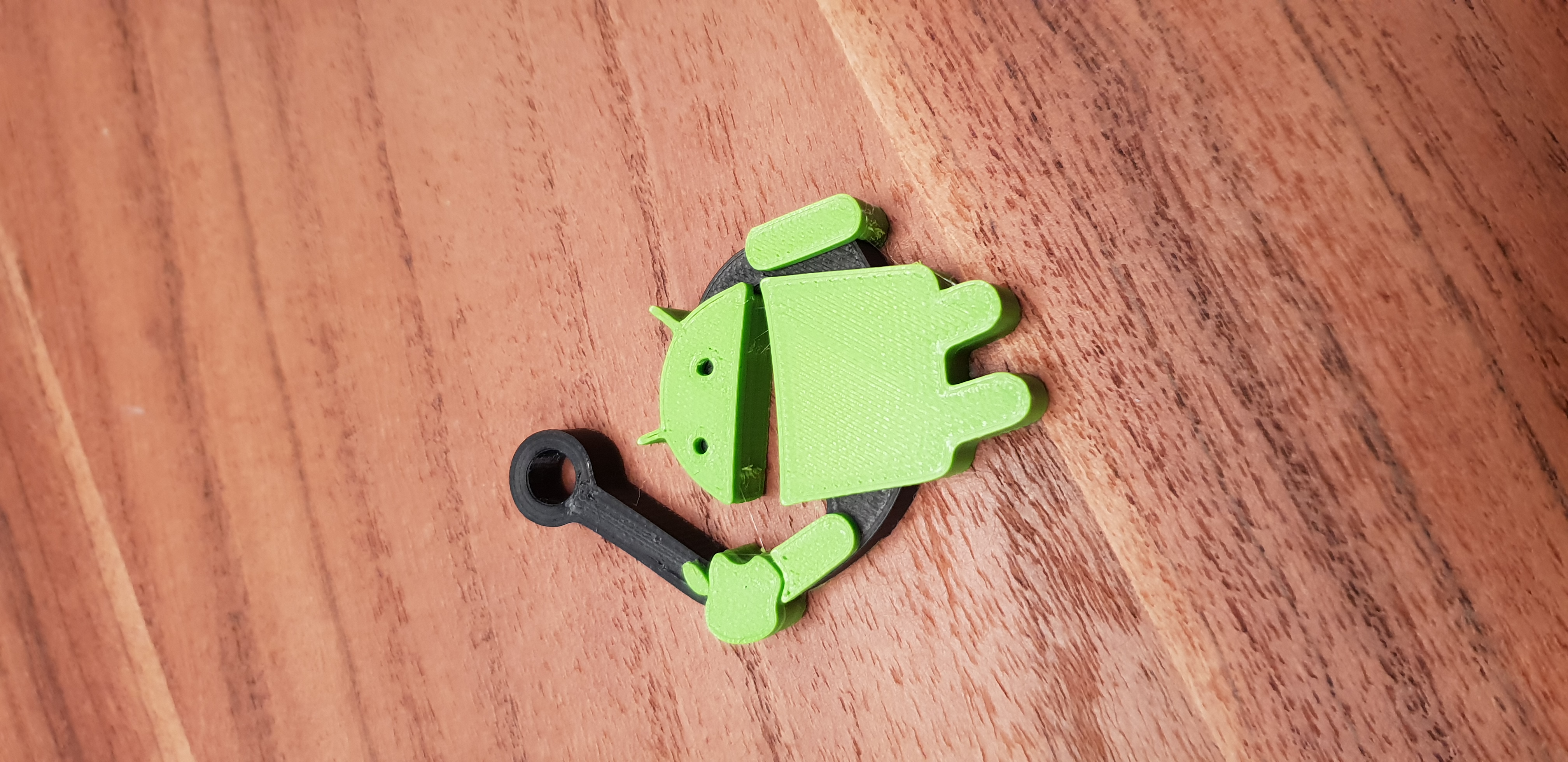 Miniatura 6 do modelo 3D KeyChain Android Eating Apple