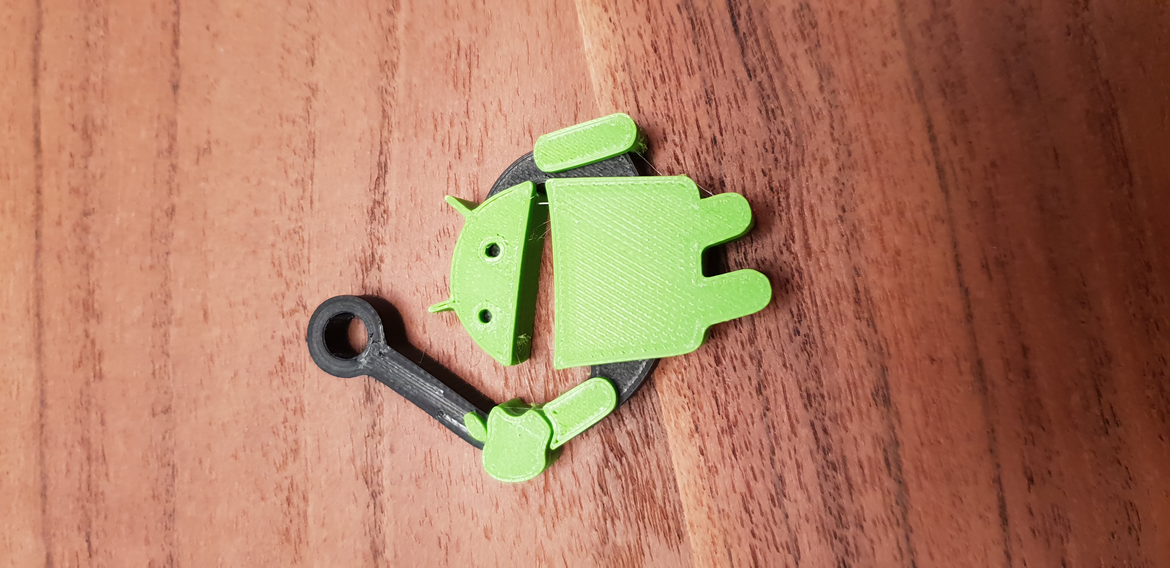 Miniatura 5 do modelo 3D KeyChain Android Eating Apple